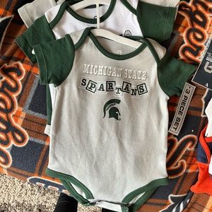 Michigan State University 3 pack onesies